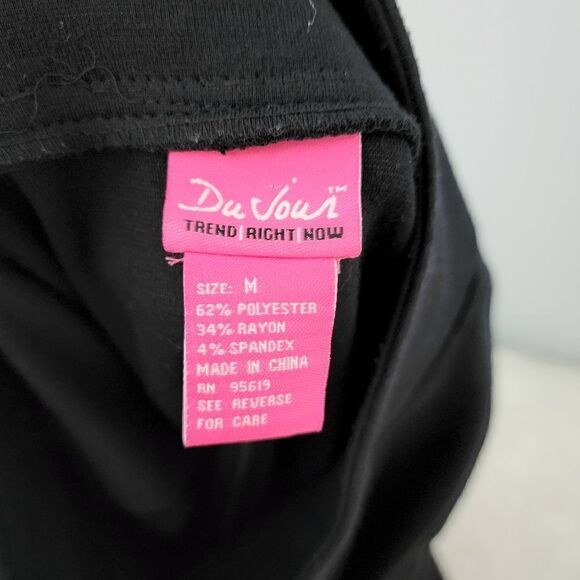 Du Jour jacket trench spandex women's size medium black lightweight - Picture 3 of 4